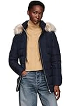 Tommy Hilfiger Cazadora Acolchada Mujer Heritage Down Tyra Jacket With Fur Larga, , XS