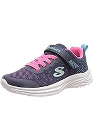 Skechers DREAMY DANCER RADIANT ROGUE, Zapatillas para Niñas, Navy & Hot Pink Mesh/Multi Trim, 28 EU