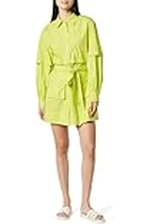 THE DROP Minivestido para Mujer, Camisero Convertible con Cinturón, , por @ieshathegr8, XXS