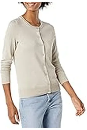 Amazon Jersey Cárdigan de Cuello a La Caja Ligero (Disponible en Tallas Grandes) Mujer, , S
