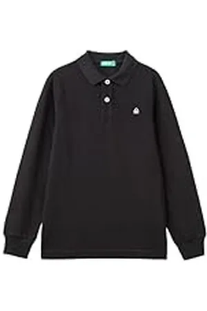 Benetton Camiseta Polo M/L 3089c300z Camisa, , 170 cm para Niños