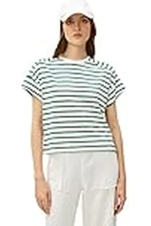 Koton Crew Neck Short Sleeve Striped T-Shirt, Camiseta Mujer,