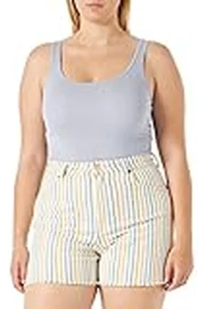 Wrangler Pantalones Cortos A-Line, Rayas arcoíris, 42W para Mujer