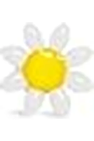 SINGULARU Pendiente Suelto White Daisy May. Acero con Acabado Baño 18Kt con Motivo Margarita Blanca. Cierre Silicona. Joyas para Mujer