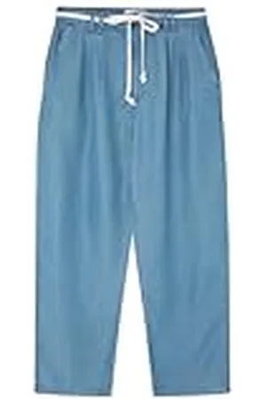 Springfield SPRINGFILED Pantalón Chino Tencel, Jeans Mujer, blue, 38