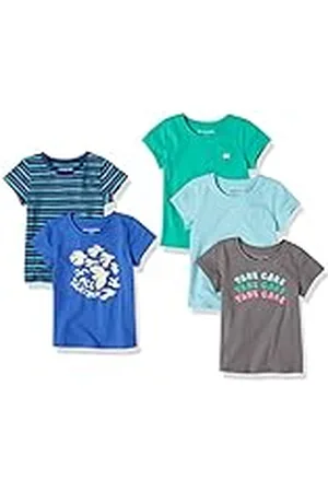 Amazon Camisetas de Manga Corta Niña, Pack de 5, , 4 años