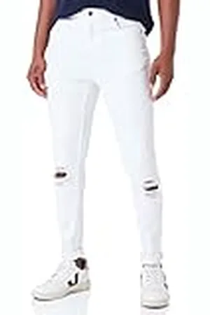 Gianni Kavanagh White Ripped Carrot Leg JeansWhiteXS