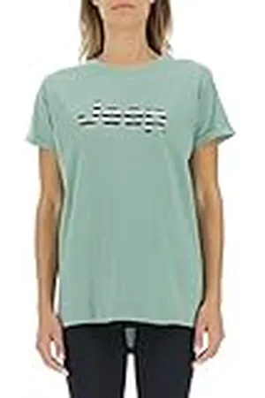 Jeep O102611-E854 J Woman T-Shirt Oversize Striped Print Turn-up Sleeve J22W Mujer XL
