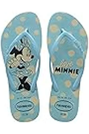 Havaianas Slim Disney Stylish, Chanclas Cómodas, Ligeras y Estilosas, Diseños de Disney, Tiras Finas y Suela Antideslizante, Mujer