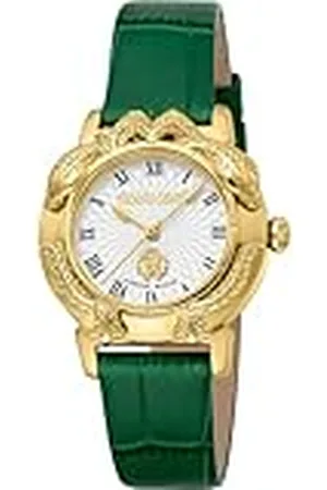 Roberto Cavalli Reloj Analógico para Mujeres de Cuarzo con Correa en Cuero RV1L227L0021