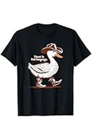 Candis Raechelle Designs Pato vaquero, habla con fluidez el lenguaje de las aves. Camiseta
