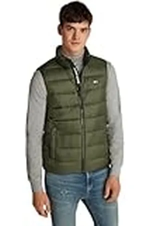 Tommy Hilfiger Chaleco Hombre Down ligero, Verde (Fatigue Green), XXL