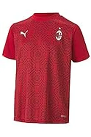 PUMA AC Milan Temporada 2020/21-Stadium Home Jersey Jr PU Camiseta Primera Equipación, Niño, Tango Red Black, 140