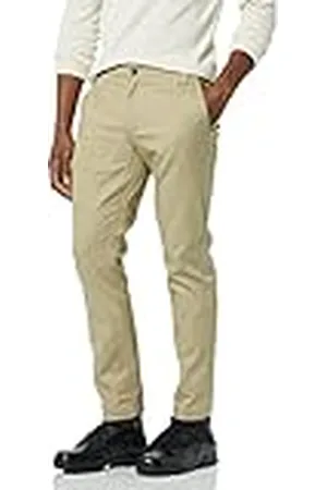 Amazon Pantalón de Trabajo Elástico de Corte Ajustado y Resistente a Las Manchas y Arrugas Hombre, , 40W / 34L