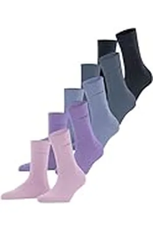 ESPRIT Solid Mix Multipack W So algodón lisos 5 pares, Calcetines Mujer, , 36-41