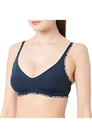 Tommy Hilfiger Sujetador triangular Mujer sin aros, Azul (Dark Night Navy), M
