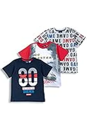 chicco Pack Camiseta con manga corta de algodòn, Camisetas Niños, , 15 meses (pack de 3)