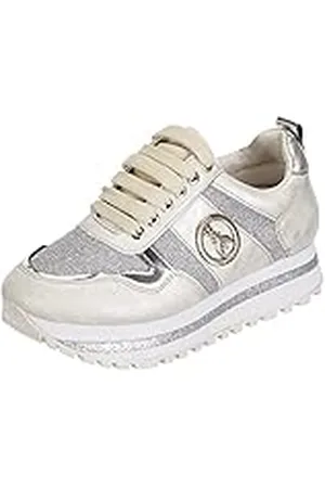Patrizia Pepe PPJ64, Zapatillas Mujer, Plata, 39 EU