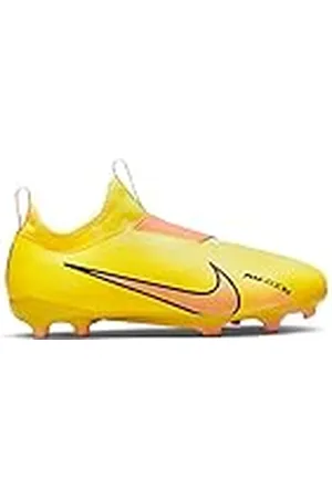 Nike Jr. Zoom Mercurial Vapor 15 Academy MG, Football Shoes, Yellow Strike/Sunset Glow-Volt Ice, 37.5 EU