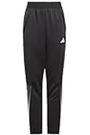 adidas Unisex niños Train Icons AEROREADY 3-Stripes Knit Pants, Black/Grey Four/White, 15-16 Years