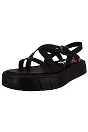Art 1853 Malaga, Sandalias Planas Mujer, Black, 39 EU
