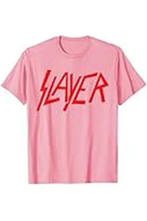 Slayer – Classic Red Logo On Prink Camiseta