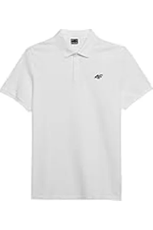 4F Polo Shirt M130 White M para Hombre