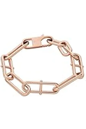 Fossil Pulsera de Cadena para Mujer Heritage D-Link de Acero Inoxidable en tono , JF04671791
