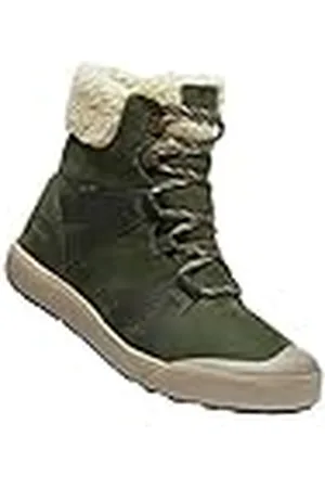 Keen Elle Winter Boot Waterproof, Botas de Nieve Mujer, Verde (Forest Night/Pink Sand), 39 EU