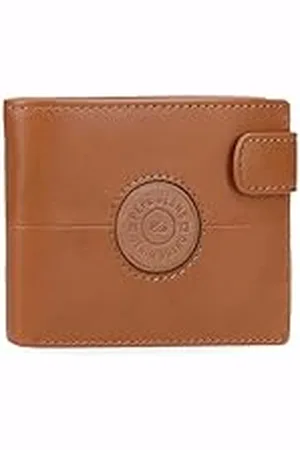 Pepe Jeans Cracker Cartera Horizontal con Cierre de Click Beige 11x8,5x1 cms Piel by Joumma Bags