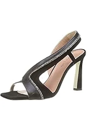 Pollini Colección Fw21 Sandalias De Mujer De Cuero Y Ante Karluv Most, , 35.5 EU