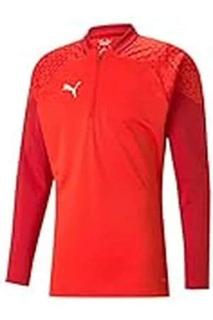 PUMA Teamcup Training 1/4 Zip Top Parte Superior Ajustada, Hombre, Rojo, XL