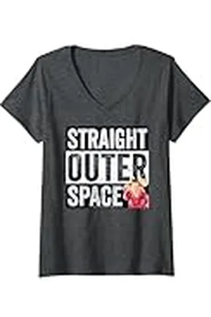 Clangers Mujer Straight Outer Space Tiny Clanger Retro Camiseta Cuello V