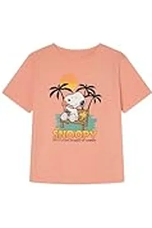 Springfield SPRINGFILED, Mujer, Camiseta "Snoopy", Pink, S