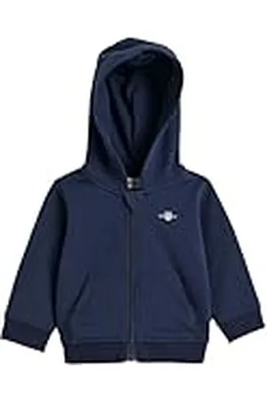 GANT Shield Zip Hoodie Suéter cárdigan, , 80 Unisex bebé