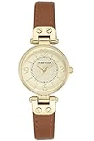 Anne Klein Reloj con correa de cuero para mujer