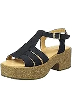 El Naturalista ARBEQUINA, Sandalia con talón Mujer, Black, 41 EU
