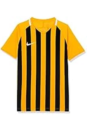 Nike Y NK STRP Dvsn III JSY SS T-Shirt, Niños, University Gold/Black/White/White, XS