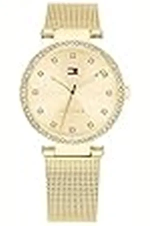 Tommy Hilfiger Reloj Analógico de Cuarzo para Mujer con Correa de Malla de Acero Inoxidable de Color - 1782507