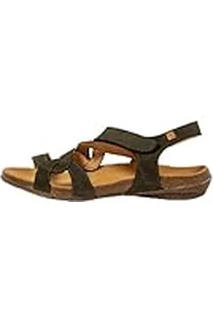El Naturalista N5079 Wakataua, Sandalias Planas Mujer, Kaki, 36 EU Ancho