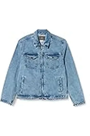 Springfield Chaqueta Denim Bike, , S para Hombre