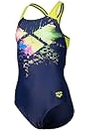 Arena Bañador con Forro Delantero Feel para niña, Multi Pixels Swim Pro Back