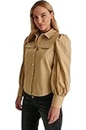 NA-KD Puff Sleeve Shirt Camisa, , 44 para Mujer