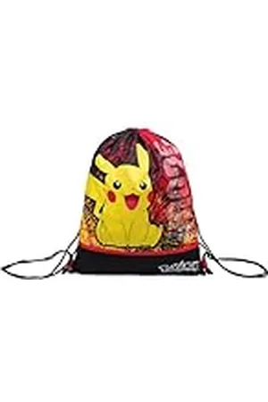 7 for all Mankind Bolsa mochila - POKEMON - PIKACHU - Amarillo Rojo - Mochila con cierre de cordón - Bolsa EASY BAG Sport - Mochila deportiva para niño, , Talla única, Mochilas rucksack