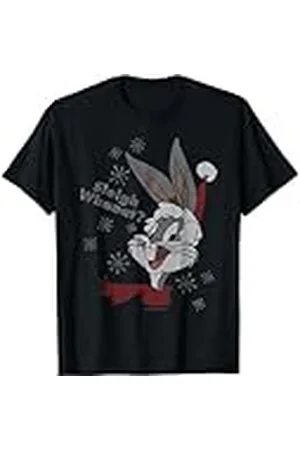 LOONEY TUNES Trineo de Papá Noel de Warner Bros, Bugs Bunny, Ja, Ja, Ja, Navidad Camiseta