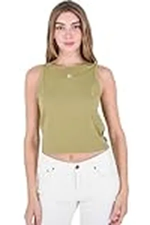 Hurley Explora Twist Singlet Camiseta, Verde, S para Mujer