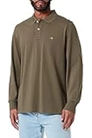 GANT Reg Shield LS Pique Rugger Camisa de Polo, , M para Hombre