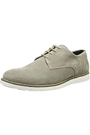 SELECTED Sel Sprint ID - Zapatos de Cordones de Cuero para Hombre Gris Grau (Grey) 42