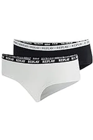 Replay I101295-001-N171 Calzoncillos, con Logo (2 Piezas) Women