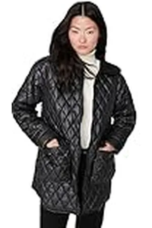 Trendyol Chaqueta de Invierno Lisa de Gran tamaño con Cuello de Camisa Abrigo, , S para Mujer